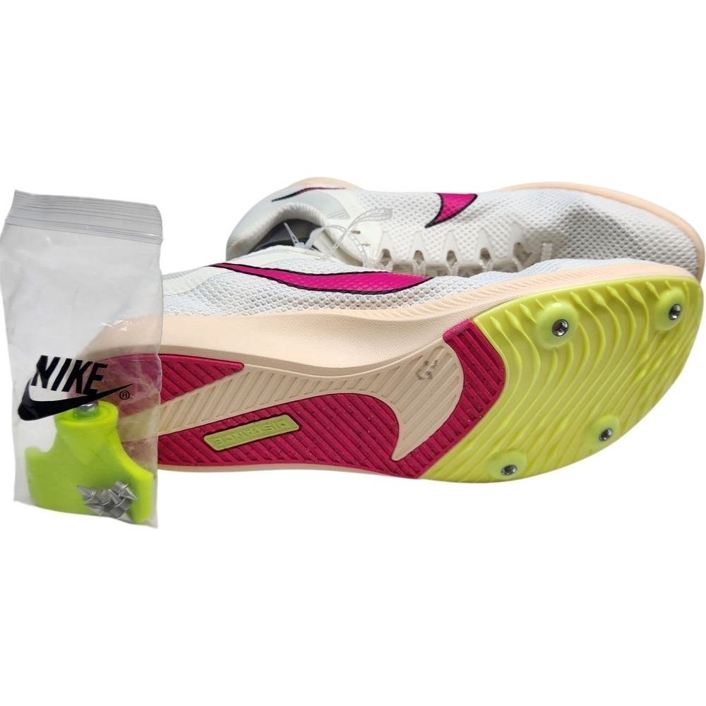 NEW Nike Rival Distance Sz 12 Spikes Track and Field Shoes  White Pink Cleats